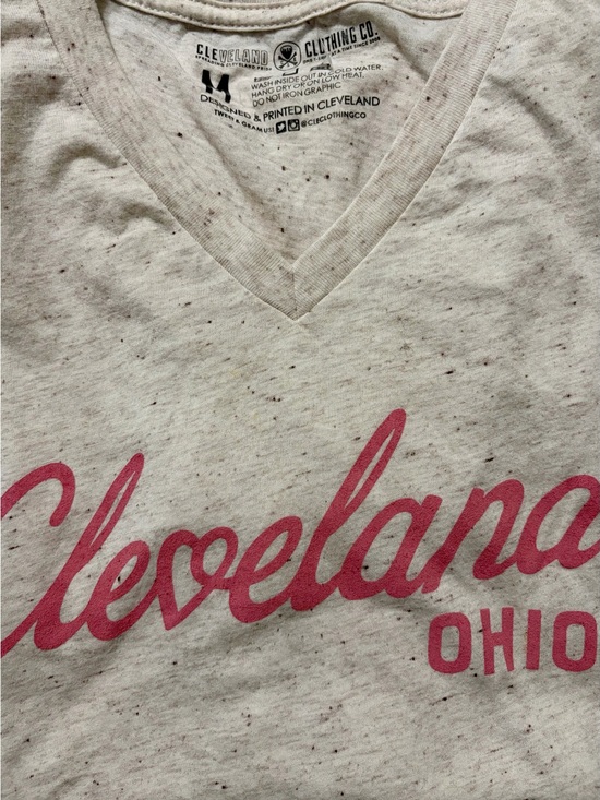 Cleveland Clothing Co. Tops - Women's Light Beige Speckled Short-Sleeve Tee